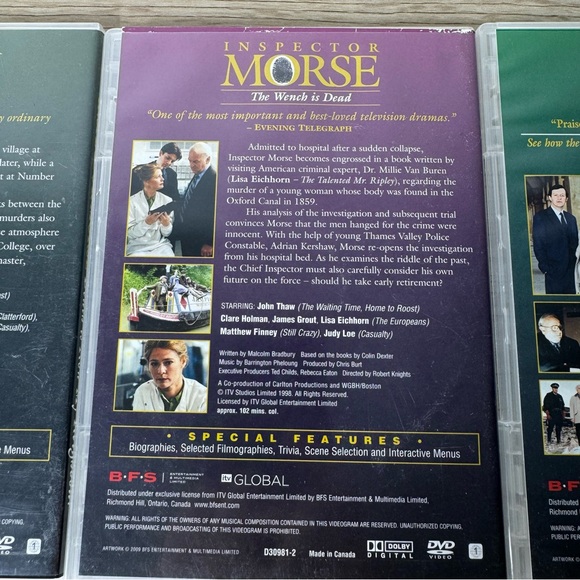 John‎ Thaw as Inspector Morse DVD PBS A&E Bundle Lot of 3 - Picture 5 of 10